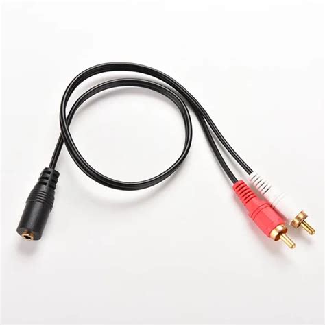 Wuyangmin Mm Stereo Female To Male Rca Jack Adapter Aux Audio