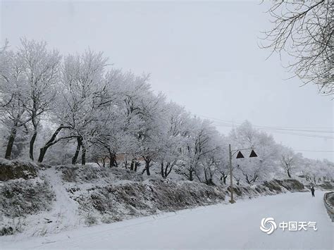 甘肃华家岭山区：天降瑞雪又遇雾凇美景 高清图集甘肃站