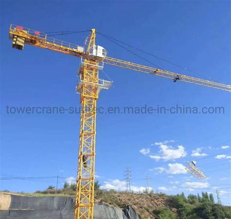 Suntec Superior Quality Customizable Tower Crane Qtz80 8 Ton 60m Max