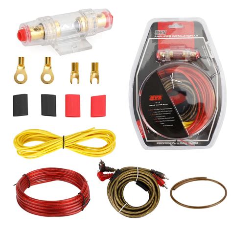 Kit Cavi Audio Fusibile Auto Installazione Sub Woofer Amplificatore