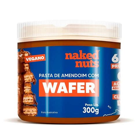 Pasta De Amendoim Wafer De Chocolate Naked G All Natural