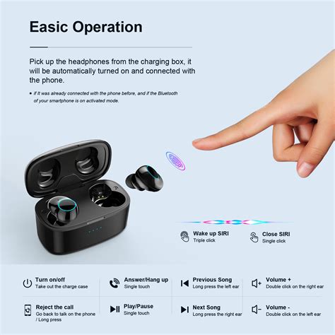 T3 TWS True Wireless Mini Earbuds Headset Bluetooth 5 0 Earphones IPX5