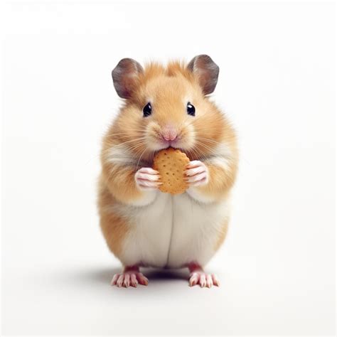 Premium Ai Image A Little Hamster On White Background