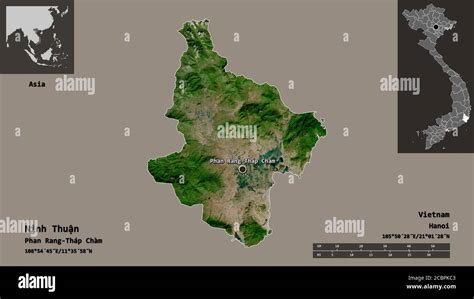 Shape Of Ninh Thu N Province Of Vietnam And Its Capital Distance