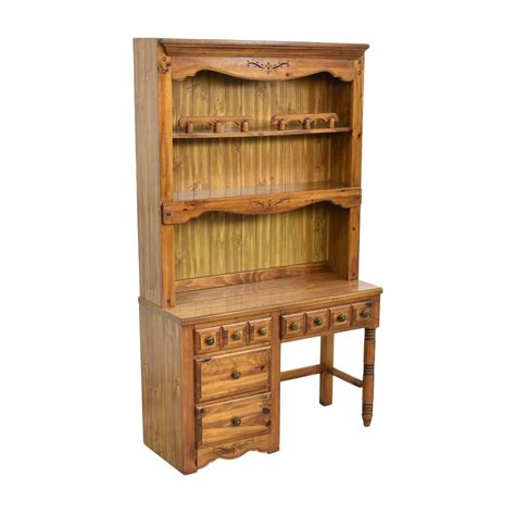 Vintage Traditional Desk and Hutch | 42% Off | Kaiyo