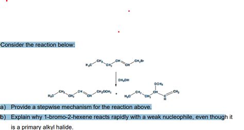 Solved Consider the reaction below: a) Provide a stepwise | Chegg.com