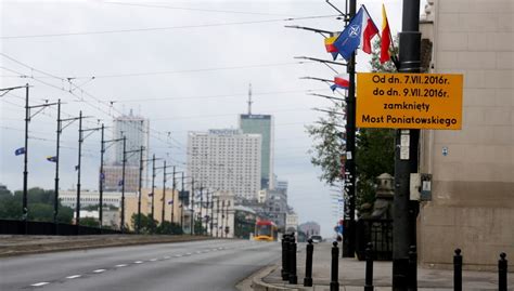 Szczyt NATO Utrudnienia w ruchu zamknięty most Poniatowskiego i ulice