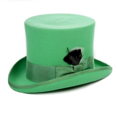 Men Top Hat Green S Green Small