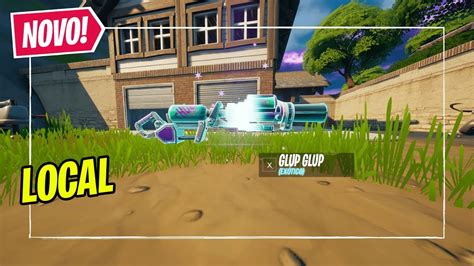 COMO E ONDE ENCONTRAR A NOVA BAZUCA DE SLURP DO FORTNITE GLUP GLUP