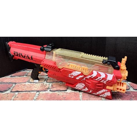 Nerf Rival Nemesis MXVII-10K Red! Great Condition! 10K-2R-Retail $150!