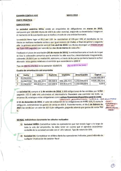 MAYO 2018 Ejercicio 1 Practica Ejericio 1 Mayo EXAMEN CONTA IIADE