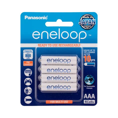 Panasonic Eneloop Rechargeable Battery Aaa 4 Pack Toolware Sales Ltd