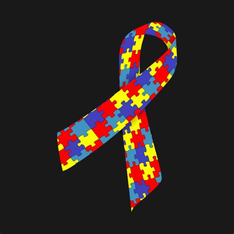 Ribbon Autism Awareness Autism Ribbon Body Bébé Teepublic Fr