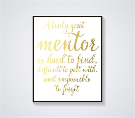 Gift For Mentor A Truly Great Mentor Is Hard To Find Etsy