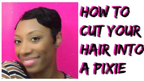 How To Cut Your Own Hair Into A Pixie Cut Or Short Cut Youtube