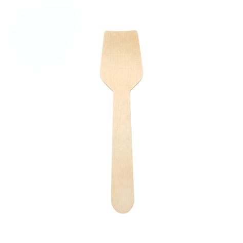 Disposable Wooden Ice Cream Spade FSC Certified Birchwood Ecoware