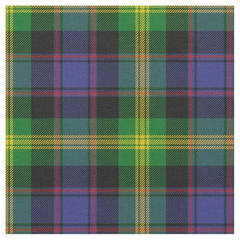 Watson Tartan Print Fabric | Zazzle