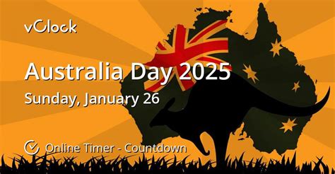 When is Australia Day 2025 - Countdown Timer Online - vClock