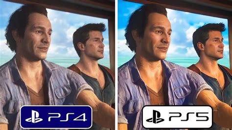 Uncharted 4 Ps4 Vs Ps5 Graphics Comparison Youtube