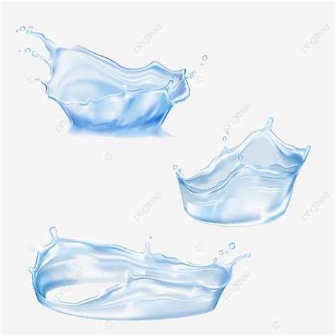 Pink Water Splash Vector Hd Png Images Set Of Vector Water Splashes