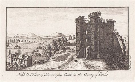 Donnington Castle Antique Prints Maps