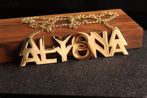 Personalized Large Custom Names Chain Necklace Hip Hop - Etsy