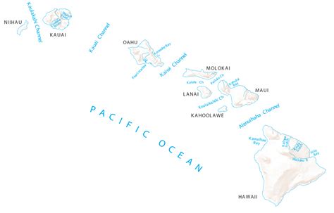 Hawaii River Map