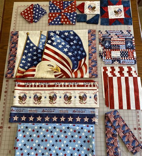 Live Free Patriotic Lap Quilt Kit Includes Binding And Etsy