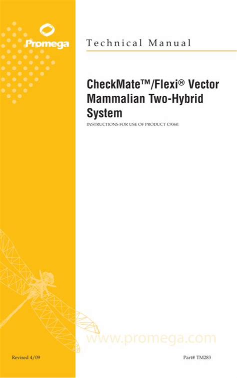 PDF CheckMate Flexi Vector Mammalian Two Hybrid System DOKUMEN TIPS