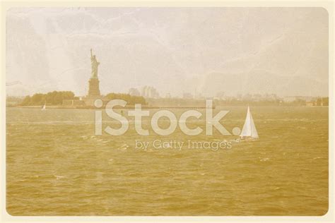 Statue Of Liberty Postcard - Grunge Stock Photo | Royalty-Free | FreeImages