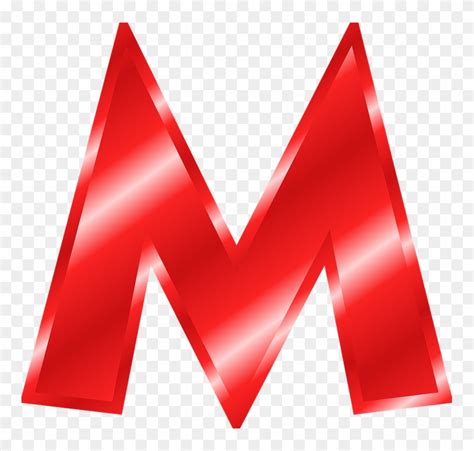 M Picture Png Big Red Letter M Clipart 427498 Pikpng