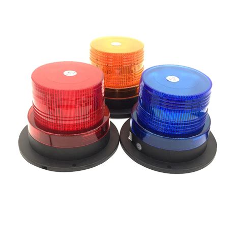 Dc V Car Magnetic Mounted Led Red Yellow Blue Color Vehicle Police