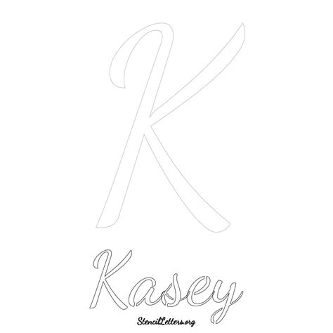 Kasey Free Printable Name Stencils With 6 Unique Typography Styles And Lettering Bridges