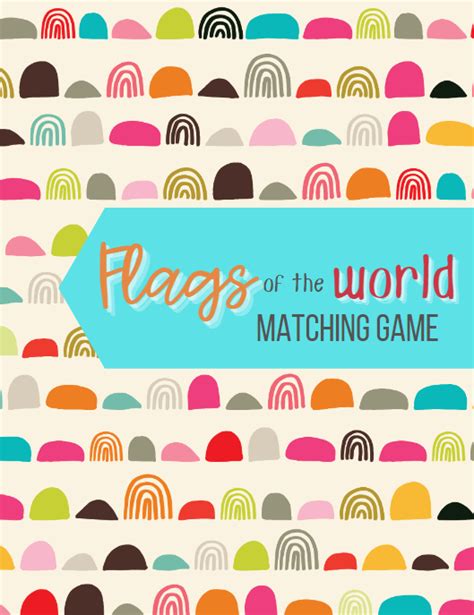 Flags of the World Matching Game Printable » SKrafty