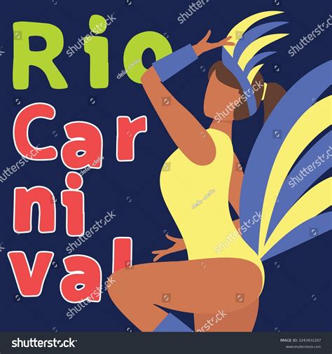 Carnival Square Banner Rio Carnival Banner Royalty Free Stock