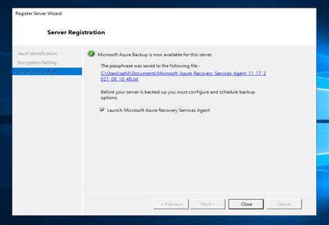 Azure Backup Using Mars Agent For On Premises Servers