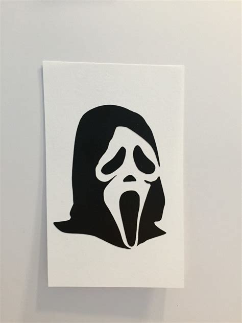 Scream Mask Vinyl Decal