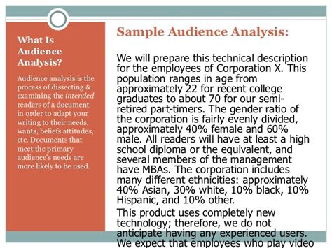 🎉 Audience analysis paper. Audience Analysis Paper. 2019-01-21