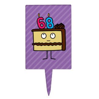 68th Birthday Cake Toppers | Zazzle