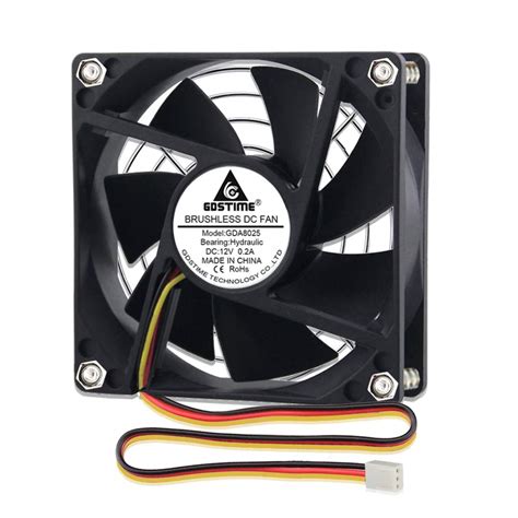 Buy 80mm Fan 80mm Computer Fan 12V CPU Fan 80 X 25mm CPU Cooler 8CM