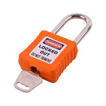 Safety Lockout Padlocks 2 Keyed Alike 38mm Orange LOTOMASTER