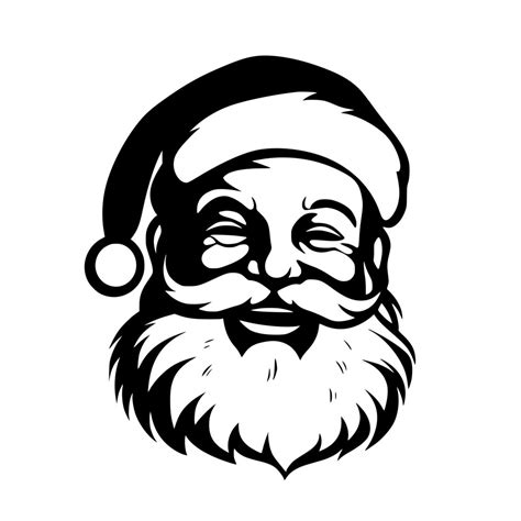 Cheerful Santa Svg Image Instant Download For Cricut Silhouette