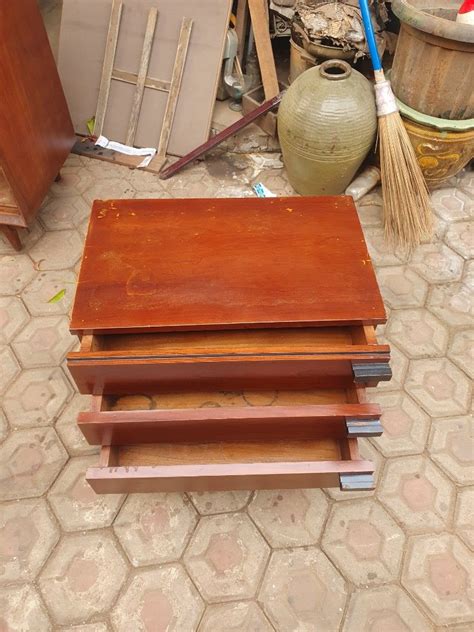 Cabinet Nakas Laci Art Deco Lemari Nakas 3 Laci On Carousell