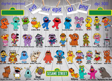 Baby Sesame Street Characters Names