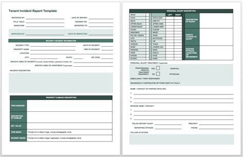 Free Incident Report Templates Smartsheet In Incident Tracking