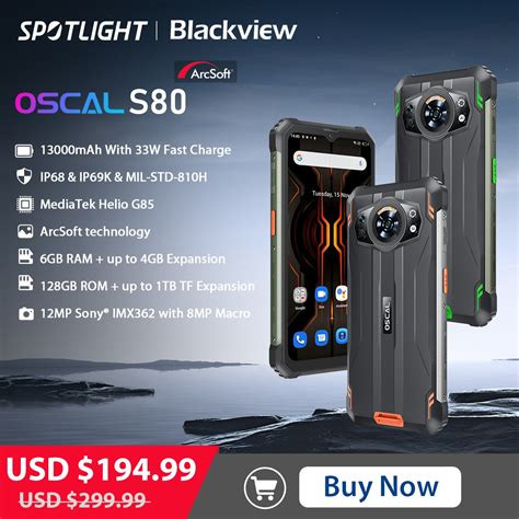 World Premiere Blackview Oscal S Rugged Phone Mah Smartphone Gb