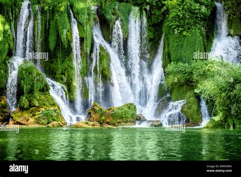 Kravica waterfall Stock Photo - Alamy