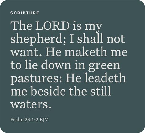 He Leadeth Me Learning To Relax Green Pasture New King James Version