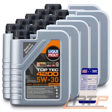 X L Liter Liqui Moly Top Tec W Motor L Motoren L