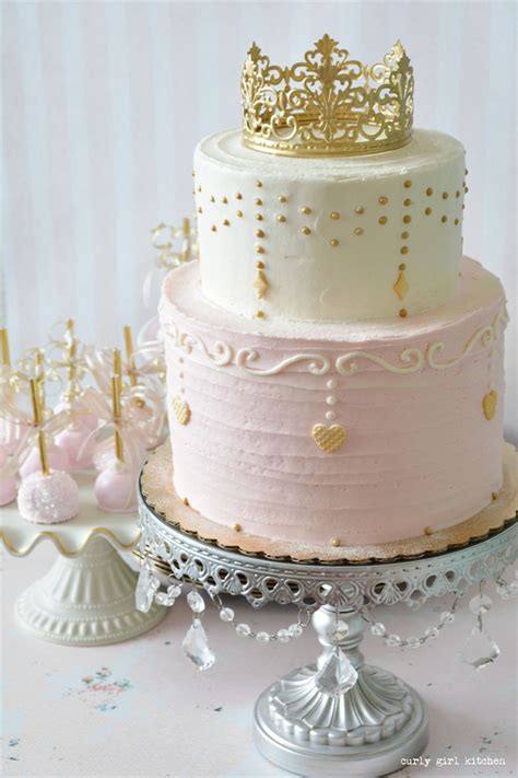 Pink And Gold Princess Party Cake Curly Girl Kitchen Artofit